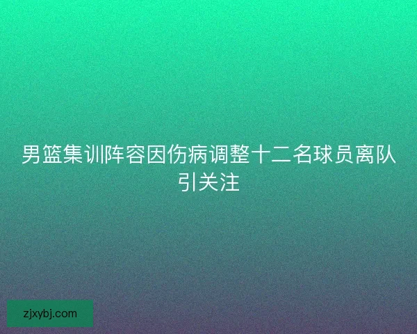 男篮集训阵容因伤病调整十二名球员离队引关注